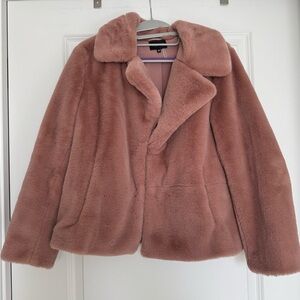 1. State Women’s Pink/Blush Faux Fur Jacket